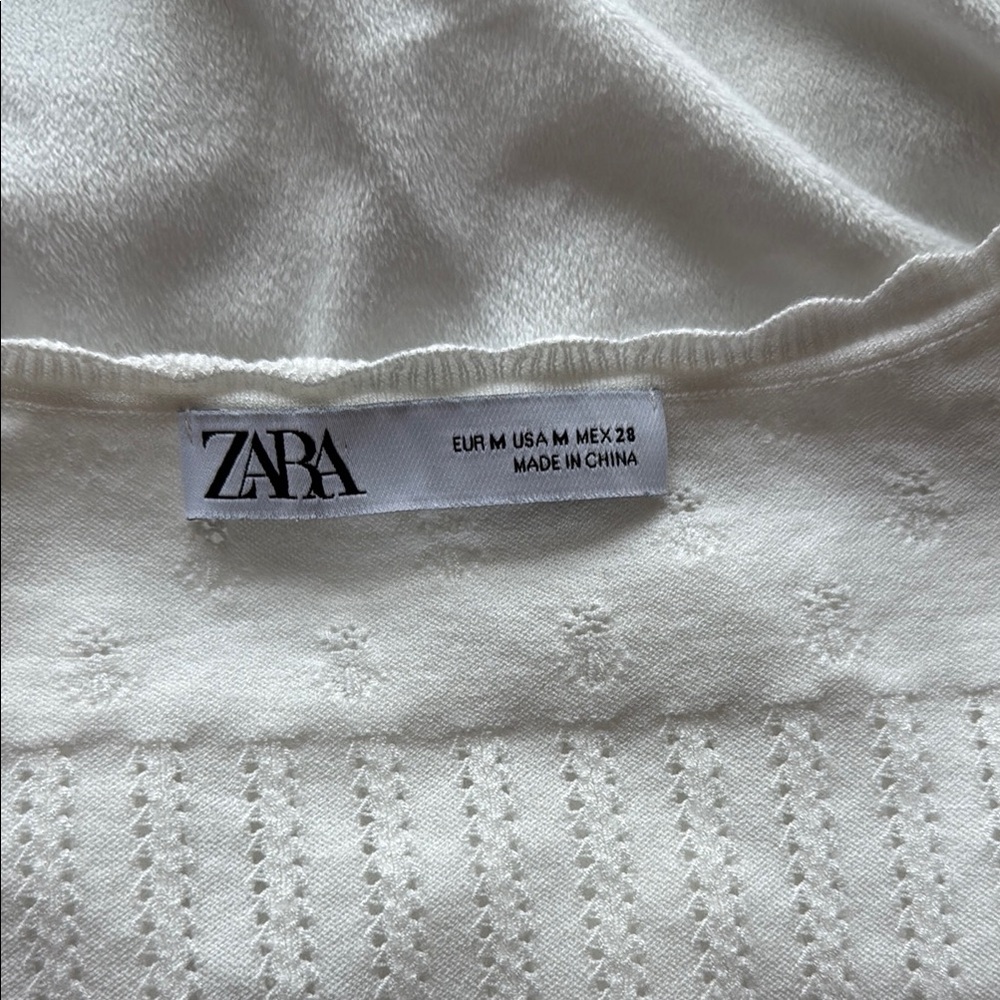 Cream Knit Button-Up Top - Picture 2 of 2